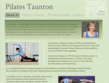 Tablet Screenshot of pilatestaunton.com
